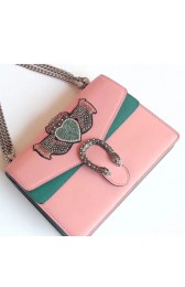 Gucci Dionysus Embroidered Leather Shoulder Bag Pink 403348 VS04973