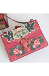 Gucci Dionysus Embroidered Owl Shoulder Bag Red 400235 VS06369