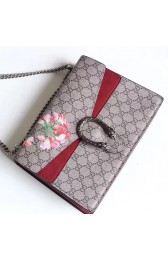 Gucci Dionysus GG Blooms Print Shoulder Bag Burgundy 400235 VS08914