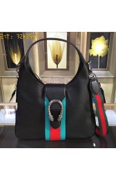 Gucci Dionysus Leather Hobo Bag Black 446687 VS05221