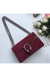 Gucci Dionysus Suede Shoulder Bag Burgundy 400249 VS06648