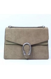 Gucci Dionysus Suede Shoulder Bag Taupe 403348 VS01747