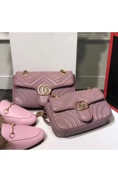 Gucci GG Marmont Matelasse Shoulder Bag Nude 443497 VS05774