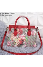 Gucci GG Supreme Blooms Canvas Tote Bags 409534 Red VS05234