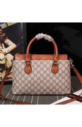 Gucci GG Supreme Canvas Tote Bag 409534 Wheat VS03131