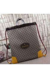 Gucci GG Supreme Drawstring Backpack 473872 VS06487