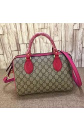 Gucci GG Supreme Top Handle Bag 409529 Rose VS07552