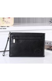 Gucci Grainy Leather Clutch 20221 Black VS01943
