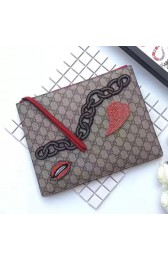 Gucci Guccighost Embroidered Chain Pouch 445597 VS05749