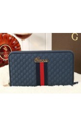 Gucci Guccissima Leather Clutch G9551 Royal VS07711