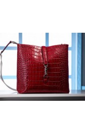 Gucci Jackie Croco Leather Hobo Bag 362898 Red VS03870