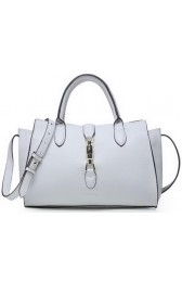 Gucci Jackie Original Leather Top Handle Bag 365460 White VS02780