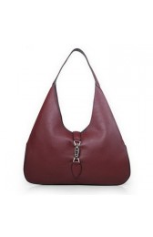 Gucci Jackie Soft Leather Hobo Bag 362968 Wine VS00562