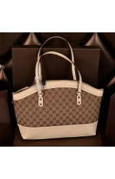 Gucci Laidback Crafty Canvas Top Handle Bags 339002 Beige VS08545