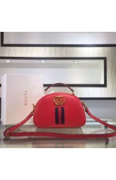 Gucci Leather Tote Bag 382221 Red VS05243