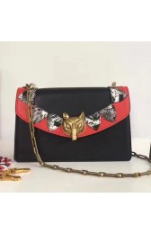 Gucci Lilith Leather Shoulder Bag Black 431770 VS02380