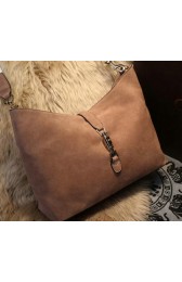 Gucci New Jackie Shoulder Bag Suede Leather 246907 Camel VS06258