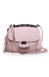 Gucci Nouveau Leather Shoulder Bag 347101 Pink VS09512