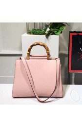 Gucci Nymphea Leather Top Handle Bag Light Pink 453766 VS04825