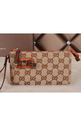 Gucci Original GG Canvas Clutch 162846 Wheat VS08855