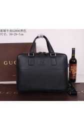 Gucci Original Grainy Leather Business Briefcase G2806 Black VS02027