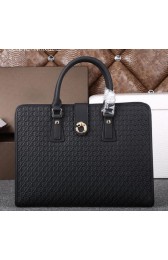 Gucci Original Guccissima Leather Business Briefcase G88101 Black VS06278