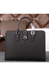 Gucci Original Guccissima Leather Business Briefcase G88101 Dark Gray VS05557
