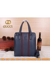 Gucci Original Guccissima Leather Business Tote Bag G80213 Blue VS03347