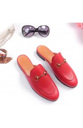 Gucci Princetown Leather Slipper Red 432773 VS01954
