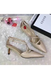 Gucci Sheep Leather Pump Grey 580117 VS09191