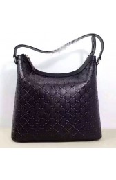 Gucci Signature Large Hobo Bag Black 414930 VS02198