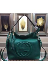 Gucci Soho Leather Hobo Bag Green 408825 VS04801