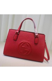 Gucci Soho Leather Top Handle Bag Red 431571 VS07285