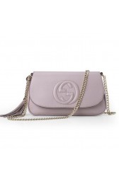 Gucci Soho Original Leather Shoulder Bag 336752 Khaki VS08530