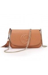 Gucci Soho Original Leather Shoulder Bag 336752 Wheat VS00027