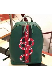 Gucci Web And Snake Leather Backpack 419584 VS03192
