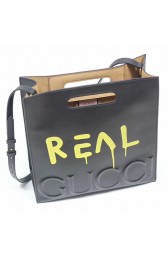 Gucci XL Leather GucciGhost Tote with Real Print 414476 VS07961