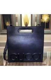 Gucci XL Leather Tote Bag Black 409378 VS01058