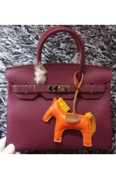 Hermes Birkin 30CM Tote Bags Litchi Leather H30LI Purple VS01525