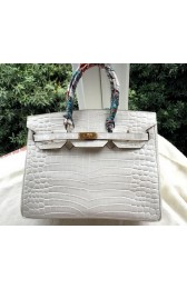 Hermes Birkin 35CM Tote Bag Croco Leather H35CO OffWhite VS04075