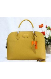 Hermes Bolide 37CM Calfskin Leather Tote Bags H509084 Yellow VS08157