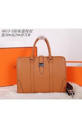 Hermes Briefcase Grainy Leather H88135 Wheat VS03350