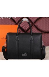Hermes Briefcase Original Calf Leather HM2285 Black VS04826