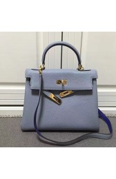 Hermes Kelly 28 Tote Bag in Light Blue Togo Leather HK0928 VS05521
