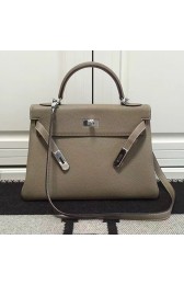 Hermes Kelly 32 Tote Bag in Grey Togo Leather HK0932 VS02093