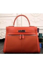Hermes Kelly Lakis Tote Bag H3658 Orange VS03396