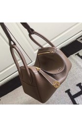 Hermes Lindy 26 Bag Chocolate Togo Calfskin Leather HLD2630 VS02778
