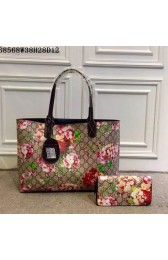 High Imitation Gucci Reversible GG Leather Tote Bags 368568 Geranium Red&Black VS05700