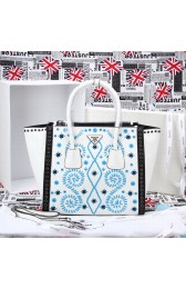High Imitation Prada Saffiano Calfskin Leather Tote Bag 2619E in White LSS VS05446