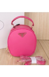High Imitation Prada Saffiano Leather Hobo Bags BL0896 Rose VS08180